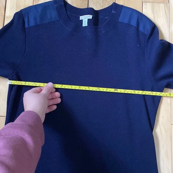 Navy Merino Wool Dress - Picture 5 of 9